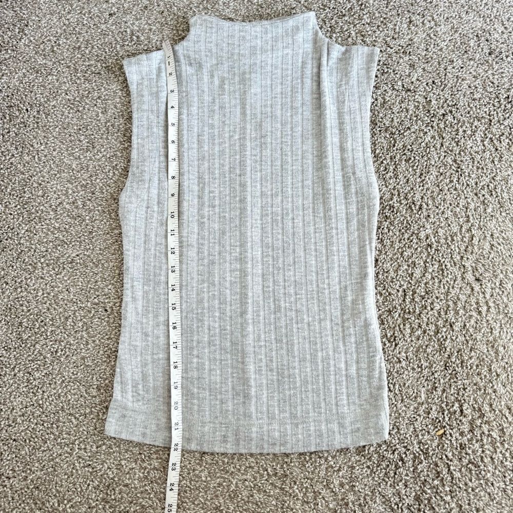FREE PEOPLE | Sleeveless Ribbed Mockneck Knit Top - Picture 7 of 7